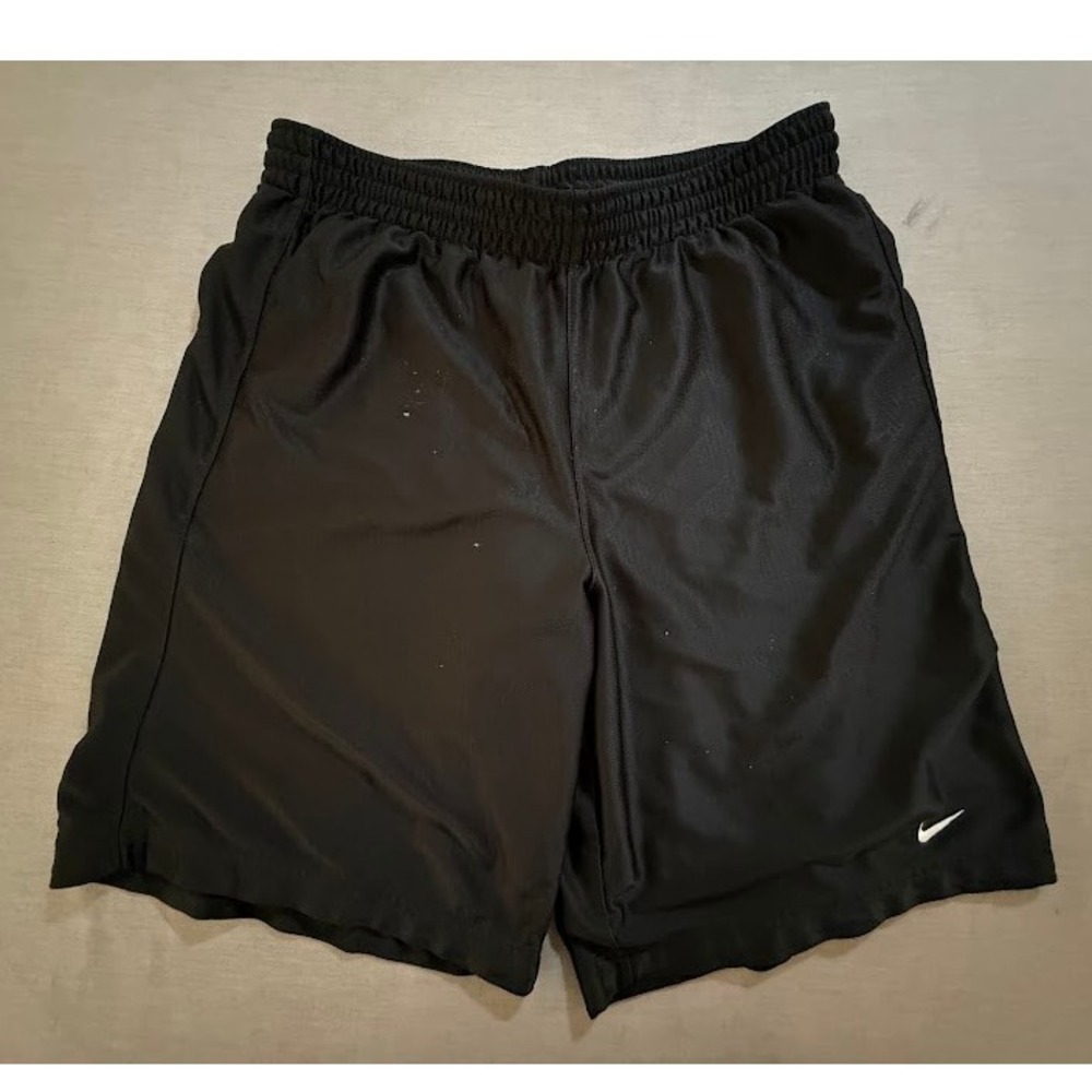 Vintage Nike Men's Black Gym Shorts Dri-FIT Basketball Gym Workout Mens L 30X9.